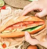 Hình ảnh Bánh mỳ trứng xúc xích