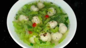 Hình ảnh Khổ qua nấu thác lác