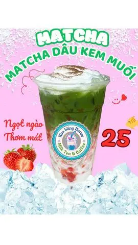 Hình ảnh Matcha dâu kem muối - ly 700ml