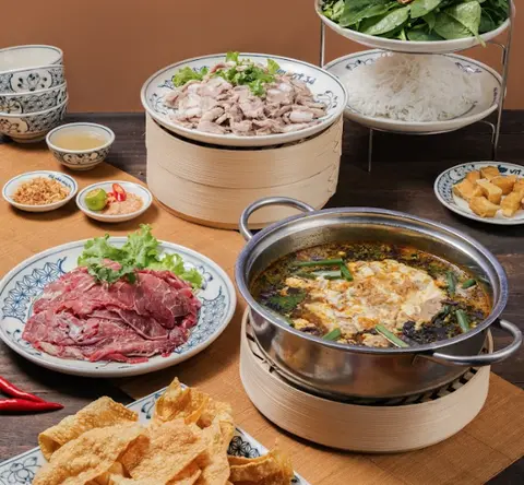 Hình ảnh Lẩu riêu cua bắp bò sườn sụn nhỏ