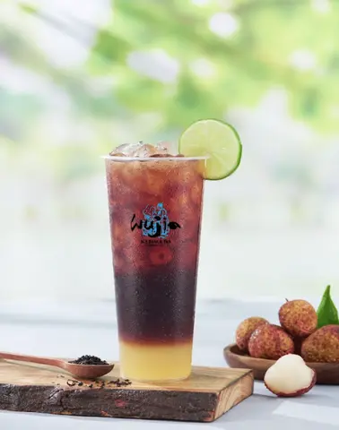 Hình ảnh Hồng trà chanh vải thiều