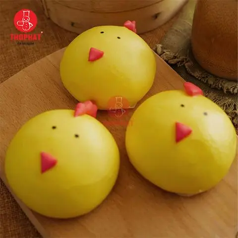 Hình ảnh Bánh bao tạo hình con gà