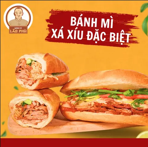 Hình ảnh Bánh mì thịt xá xíu đặc biệt