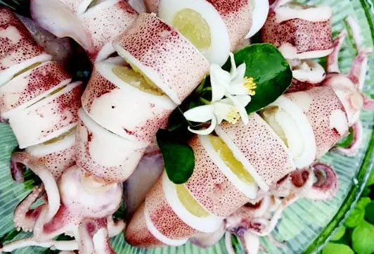 Hình ảnh Mực trứng hấp gừng 250gr