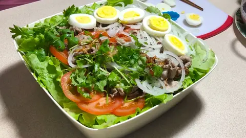 Hình ảnh Xà lách trộn bò trứng