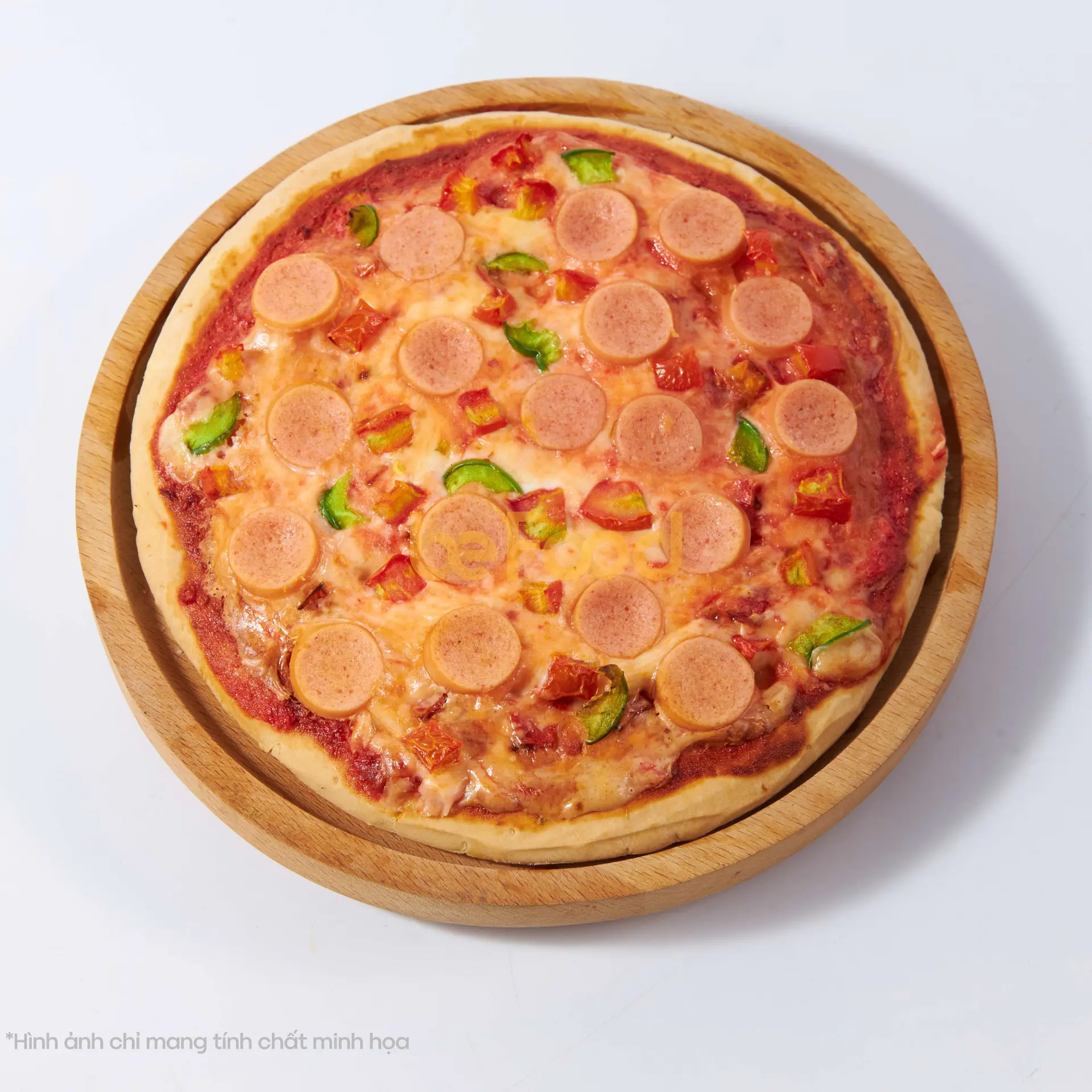 Hình ảnh Pizza xúc xích