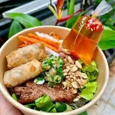Hình ảnh Bánh hỏi thịt nướng chả giò nem nướng