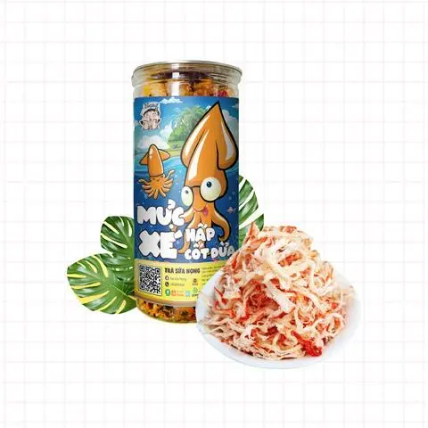 Hình ảnh Mực Xé Hấp Cốt Dừa