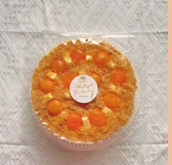 Hình ảnh Bánh phô mai chà bông trứng muối