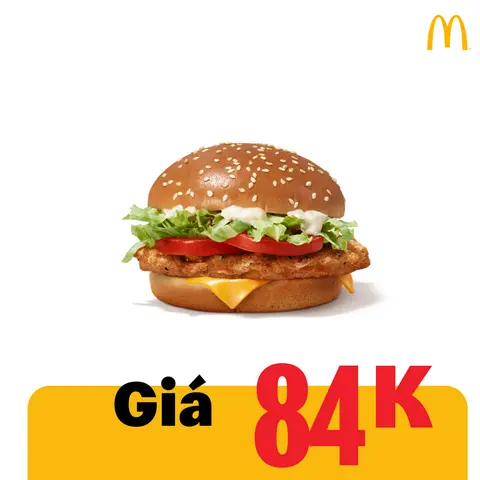 Hình ảnh Burger gà phô mai đặc biệt