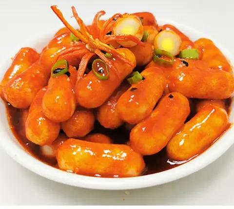 Hình ảnh Tokbokki nhân phô mai không cay