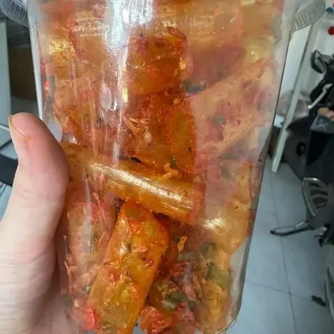 Hình ảnh Bánh tráng ống tôm - hũ 150g