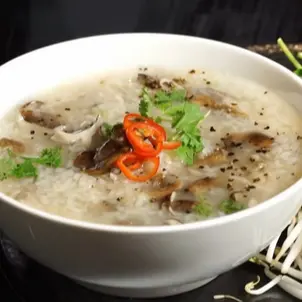 Hình ảnh CHÁO NẤM CHAY NHÀ SEN