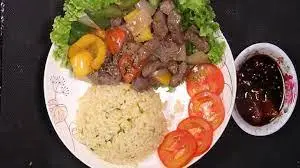Hình ảnh Cơm rang bò hành tây