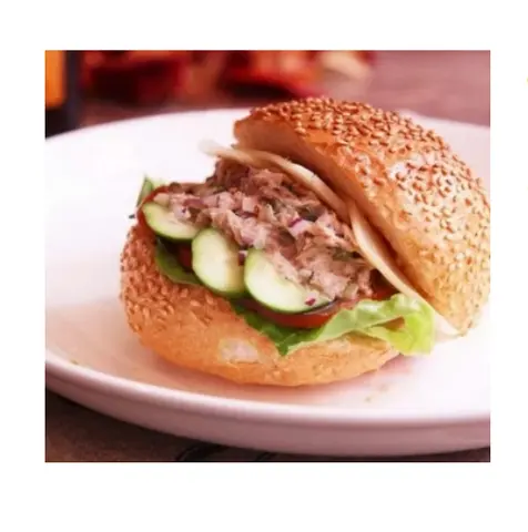 Hình ảnh Hamburger cá ngừ / 鲔鱼汉堡