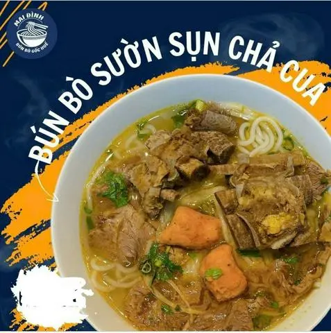 Hình ảnh Bún bò sụn chả cua
