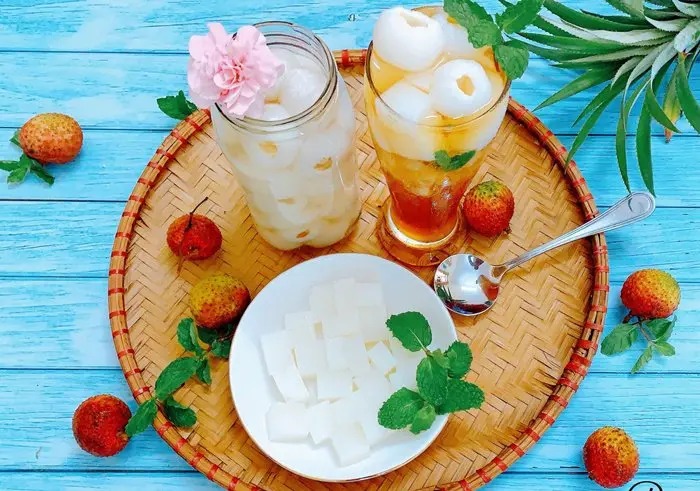 Hình ảnh Thốt nốt thạch dừa trái vải