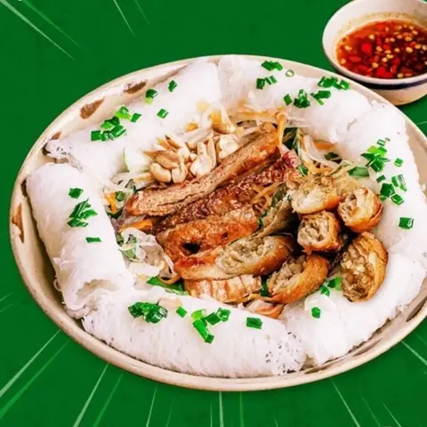 Hình ảnh Bánh hỏi chả giò chay