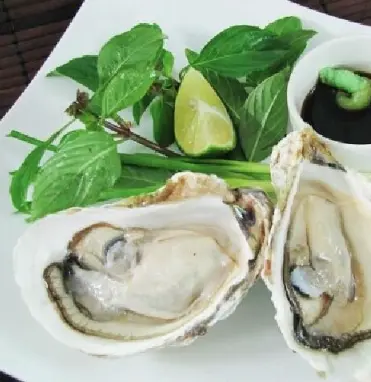 Hình ảnh Hàu sống - Mù tạt