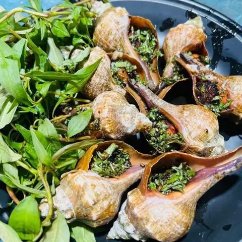 Hình ảnh Ốc đỏ nướng mắm