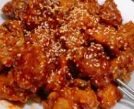 Hình ảnh Cơm chiên gà sốt cay