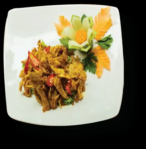 Hình ảnh Mì căn xào sả ớt chay