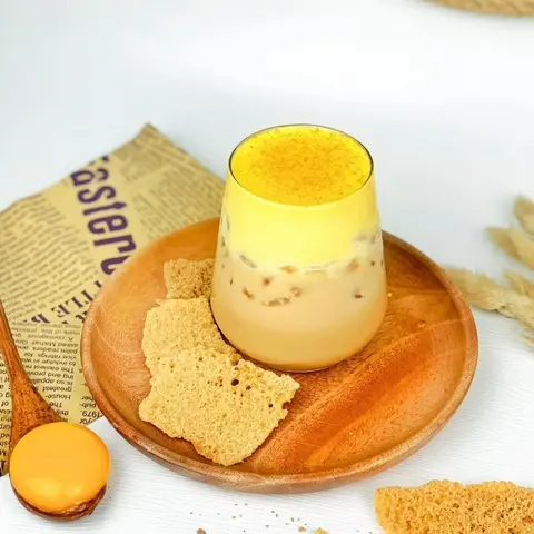 Hình ảnh Trà sữa kem trứng nướng
