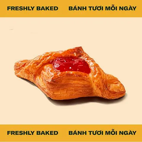 Hình ảnh Bánh Danish Dâu (FB)