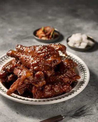 Hình ảnh Gà rán xốt tỏi tương