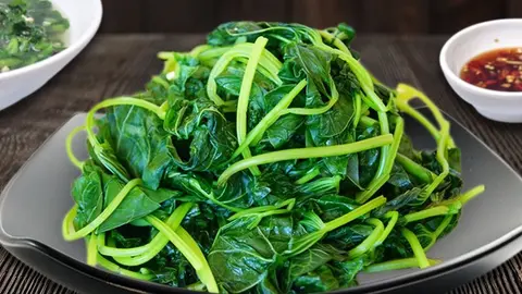 Hình ảnh Rau lang luộc (không kèm cơm)