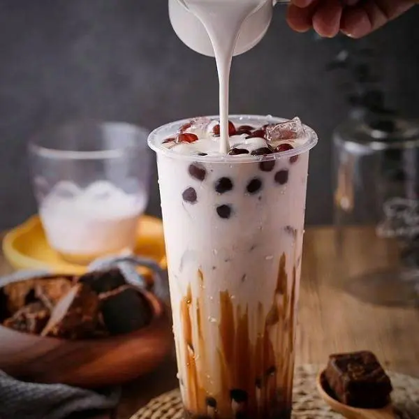 Hình ảnh Sữa tươi trân châu đường đen