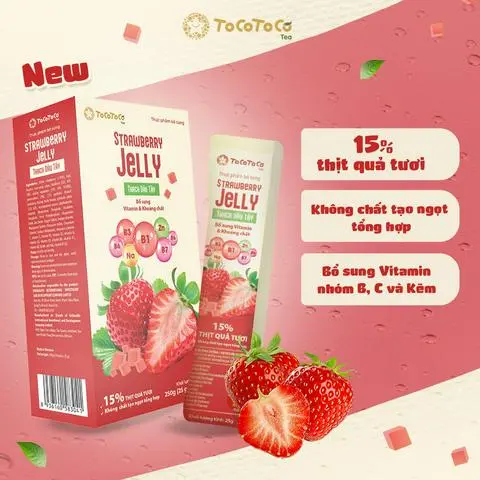 Hình ảnh Thạch Dâu Tây - Strawberry Jelly