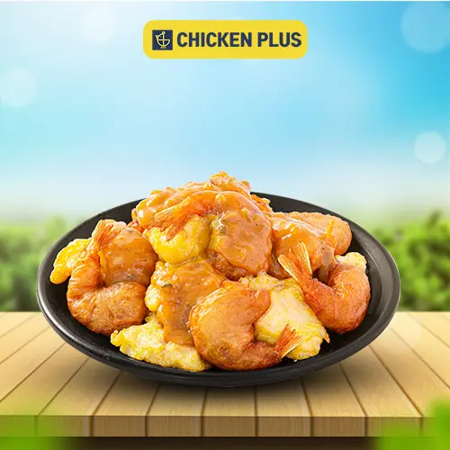 Hình ảnh Gà tôm chiên xốt phô mai cay