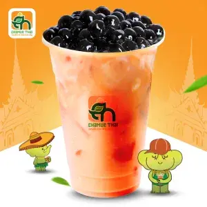 Hình ảnh Trà sữa Thái đỏ - trân châu đen