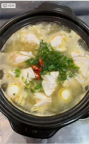 Hình ảnh Bánh canh cá lóc phi lê hấp tươi
