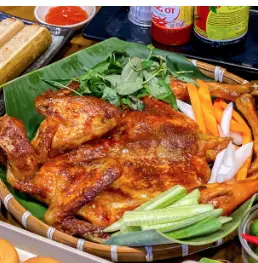 Hình ảnh Combo gà nướng muối ớt - 6 xôi chiên