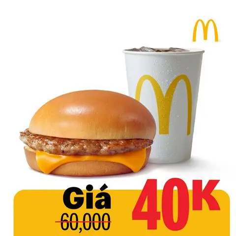 Hình ảnh Combo đồng giá 40k - burger xúc xích nướng (1606)