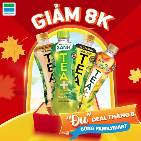 Hình ảnh Combo 2 Trà Ô Long Tea + Plus 450Ml Bất Kỳ Giảm 8,000Đ