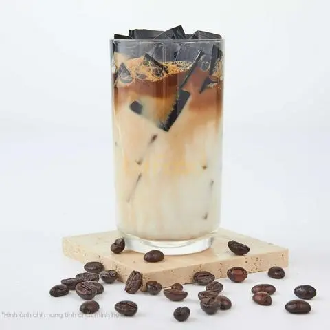 Hình ảnh Sữa tươi cafe thạch sương sáo