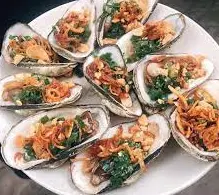Hình ảnh Sò dẹo nướng mỡ hành
