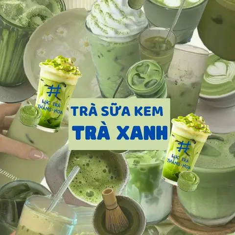Hình ảnh Trà sữa kem trà xanh