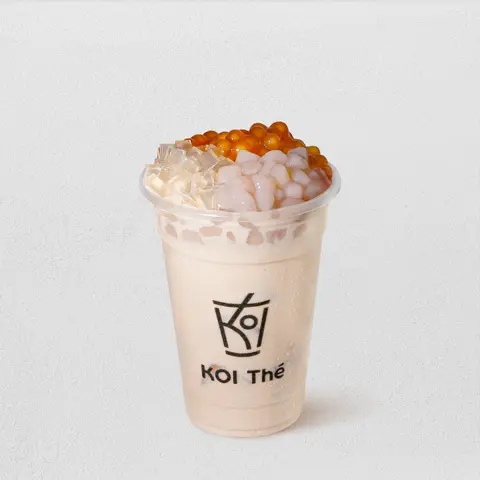 Hình ảnh Trà Sữa 3 Loại Topping Mix - Size M