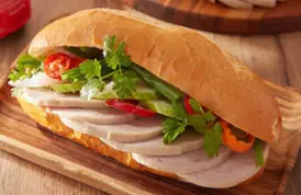 Hình ảnh Bánh mì chả lụa chà bông