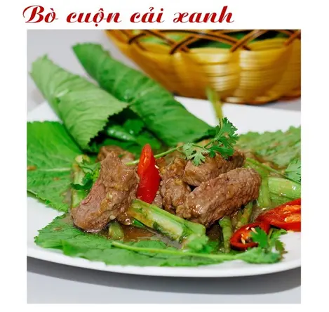 Hình ảnh Bò cuộn cải xanh