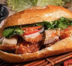 Hình ảnh Bánh mì heo quay