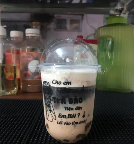 Hình ảnh Trà Sữa Bóng Đêm Matchiato