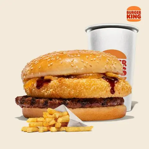 Hình ảnh Cheese Ring Beef Burger Combo