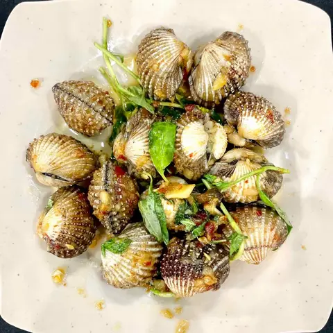 Hình ảnh Sò huyết xào tỏi