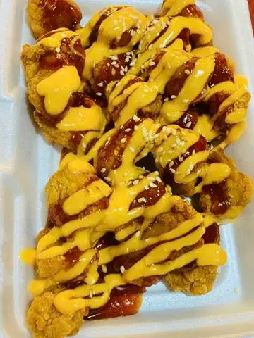 Hình ảnh Gà viên popcorn sốt Hàn Quốc phô mai