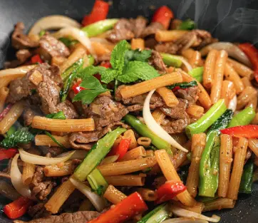Hình ảnh Nui xào bò